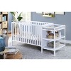 Lirago 3-in-1 Convertible Crib and Changer Combo White - 2 of 4