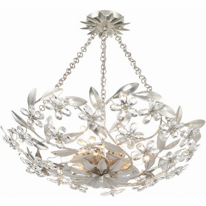 Crystorama Lighting Marselle 6 - Light Semi-Flush Mount in  Antique Silver - 1 of 1