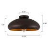 LLHZSY Flush Mount Light Fixture Ceiling Light 12 1/5" Wide - 3 of 4