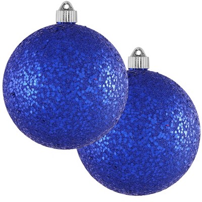 Christmas By Krebs - Plastic Shatterproof Ornament Decoration - Blue ...