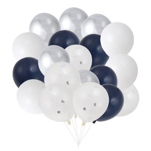 Unique Bargains Latex Party Balloons with Ribbon 10 inch 20 Pcs - 1 of 4