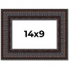 PosterPalooza | Photo Size 3.5" Wide Ornate Brown Frame - UV Acrylic, Foam Board Backing, Hanging Hardware - 2 of 4