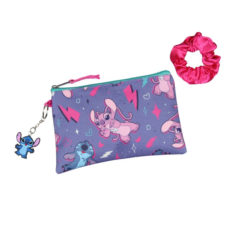 Disney Lilo and Stitch Angel 5 Pc Set Backpack Lunch Box Key Chain Pencil Case Multicoloured, 4 of 7