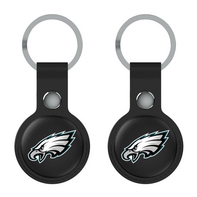 Keyscaper NFL NFC Teams Insignia Black Airtag Holder 2-Pack