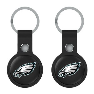 Keyscaper NFL NFC Teams Insignia Black Airtag Holder 2-Pack - 1 of 4