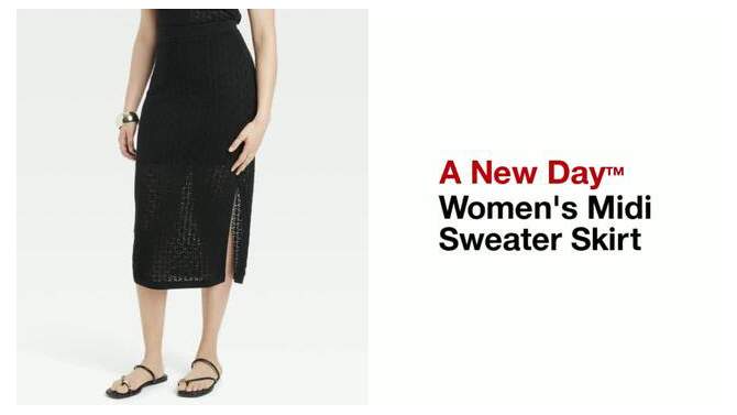 Women's Midi Sweater Skirt - A New Day™, 2 of 8, play video