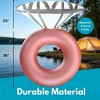 Jasonwell Inflatable Diamond Ring Floatie for Bachelorette Party, Engagement & Bridal Shower, Rose Gold, 1 Pack - 3 of 4