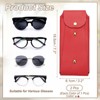 Unique Bargains PU Leather Portable Nail Buckle Soft Eyeglass Cases 2 Pcs - 2 of 4