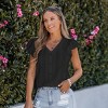 Women's Chic Ruffled Button-Down Top with Textured Detailing - Cupshe - 2 of 4