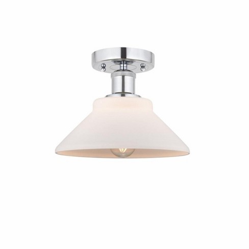 Innovations Lighting Orwell 1 - Light Semi-Flush Mount in  Polished Chrome - image 1 of 1