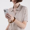 Hello Lux Phone Wristlet - Shiny Tortoise Resin Link - 2 of 4