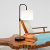 KTMBDW Modern Table Lamp, Bedside Lamps for Bedroom, Small End Table Lamps for Living Room, Nightstand Desk Lamps, Black - 2 of 4