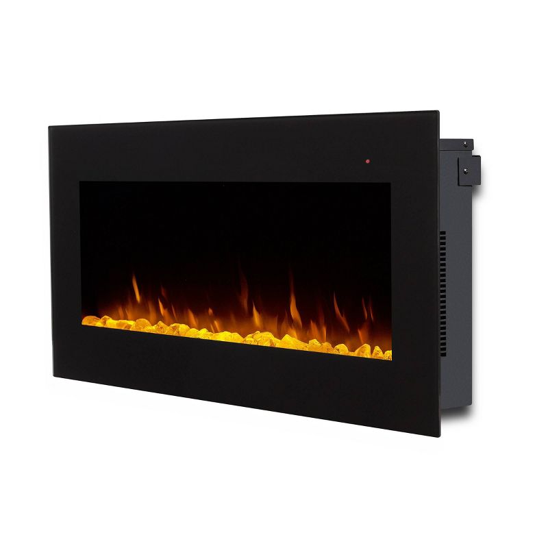Real Flame 40&#34; Corretto Wall Hung Electric Fireplace Black, 4 of 10