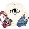Simply Sage Market S.W.Smiley Teach Varsity Arched Garment Dyed Long Sleeve - 3 of 4