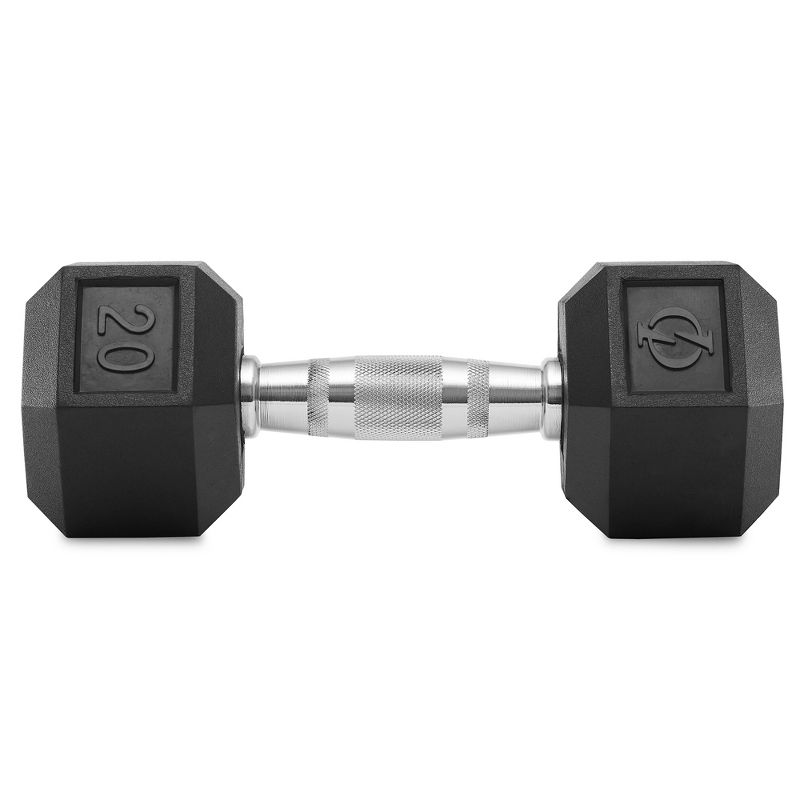 Philosophy Gym Rubber Coated Hex Dumbbell Hand Weights, Pairs, 2 of 6