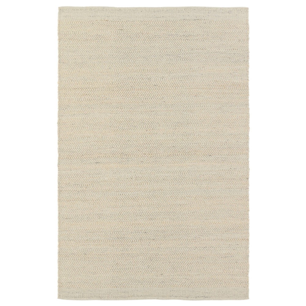 Photos - Doormat 2'x3' Kate Lester & Esdras Handmade Solid Area Rug Beige/Ivory - Jaipur Li