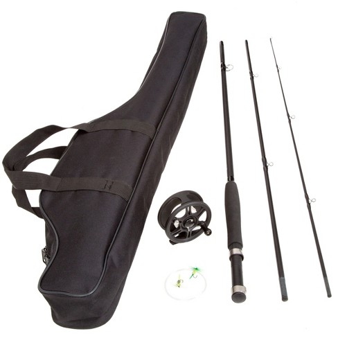 Leisure Sports Fly Fishing Combo With 8' 3-piece Rod, Reel, Fly