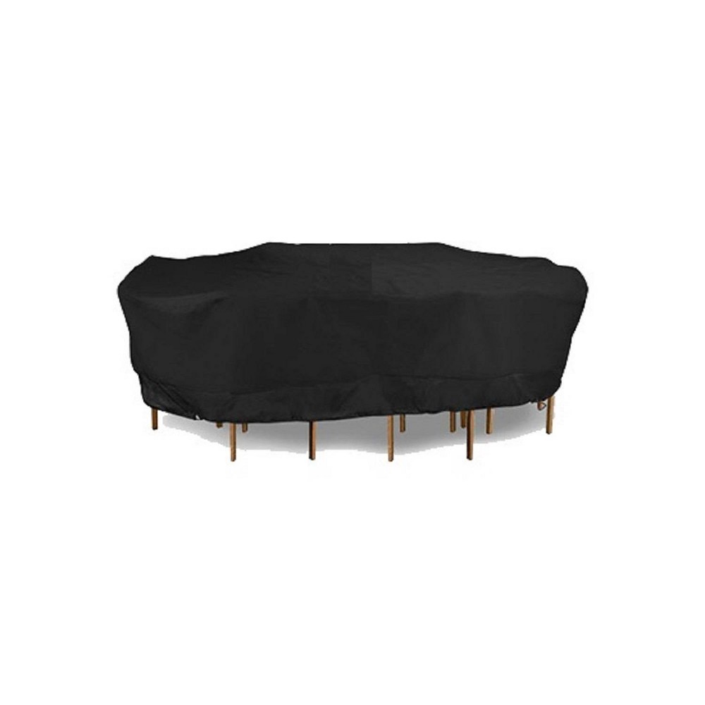 Photos - Furniture Cover Meridian 72" x 42" x 25" Rectangular Table Cover Black 