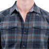 Old Ranch Brands Men's Tall Ranger Organic Snap Flannel Shirt - 3 of 4