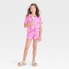 Girls' Minnie Mouse Gauze Cabana Top - Pink - 3 of 3