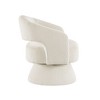 Corduroy Upholstered Swivel Accent Chair with Plush Seating, Attached Cushions, Foam Padding, Solid Wood Frame and 360-Degree Swivel - 4 of 4