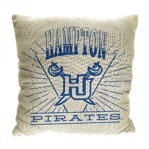 NCAA 26 x 26 New Wave Woven Tapestry Pillow Hampton Pirates - 1 of 4