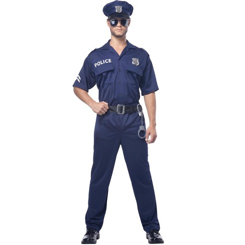 Men's Cop Costume  Adult Halloween Police Costume