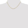Black Bow Jewelry 1.4mm 14k Yellow Gold Solid Flat Cable Chain Necklace - 2 of 4