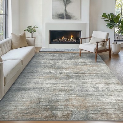 Abynow Medallion Diamond Faded Rustic Indoor Area Rug