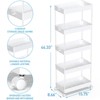 OBOKATA  5-Tier Rolling Cart, Bathroom Storage Organizer Utility Cart, Mobile Shelving Unit Slide Out Shelves for Kitchen Living Room - 2 of 4