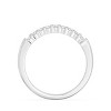 GILDED 925 Sterling Silver & 14KT Gold Plated Statement Ring Bands for Women in 1/4 ctw Lab Grown Diamond | Wedding, Eternity Stackable Rings | Size 7 - 3 of 4