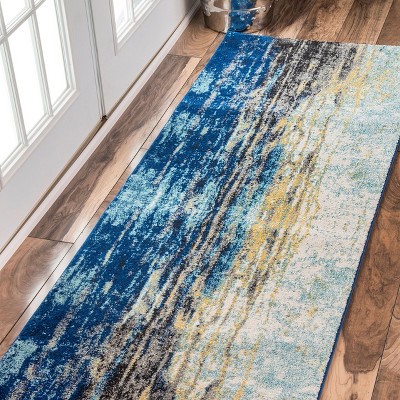 Nuloom Katharina Abstract Motif Area Rug, Runner 2' 8" x 8', Blue