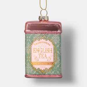 Glass English Tea Tin Christmas Tree Ornament - Wondershop™ : Target