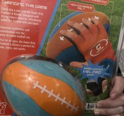 CIPTON Easy Closure Football Catch and Toss Toy Football Set - 3pc