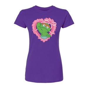 Women's - Sesame Street - Oscar Coquette Fitted Graphic T-Shirt - 1 of 1