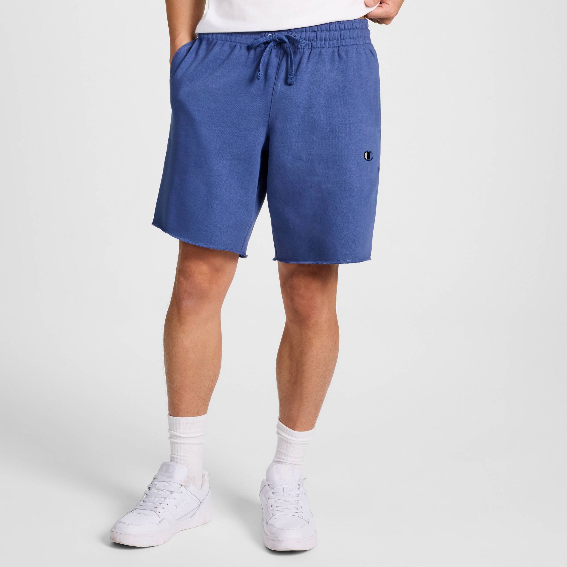 Champion Men's Fleece Shorts - Gray Blue S