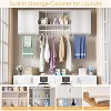 PAKASEPT 65.4" Laundry Wall Cabinet with Hanging Rods, Reversible Build-in Cabinet with Shelf Towers, for Bathroom, Bedroom, Garage - 3 of 4