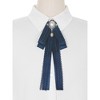 Elerevyo Women's Lace Tie Retro Ribbon Brooch Bowknot 1 Pc - 4 of 4