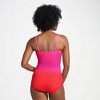 Lands' End Women's Slender Suit Shine Bandeau Tummy Control Chlorine Resistant High Leg One Piece Swimsuit - 2 of 4