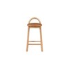 Meridian Furniture,Calvin Cognac Vegan Leather Stool - 3 of 4