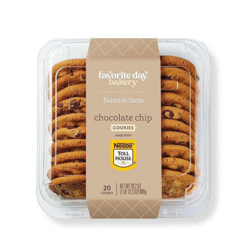 Chocolate Chip Cookies made with Nestle Toll House - 28.2oz/20ct - Favorite Day&#8482;, 1 of 5