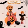 SUGIFT 6FT Halloween Inflatable Scarecrow on Pumpkin with LED Lights – Outdoor Blow Up Decoration, Weather-Resistant with Stakes & Rope - 3 of 4