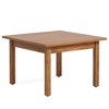 Resenkos Dining Table, Living Room Table,39.4'' Square Dining Table Kitchen Table with Solid Wood Legs for 4,Black - 3 of 4