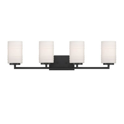 Designers Fountain Leavenworth 4 - Light Vanity in  Matte Black