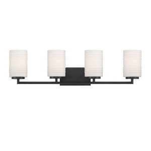 Designers Fountain Leavenworth 4 - Light Vanity in  Matte Black - 1 of 1