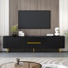 78.7'' TV Stand,Minimalist TV Stand With 4 Spacious Cabinets For 85 Inch TV,Modern Media Console,TV Stand For Living Room-Cuddlewood - 2 of 4