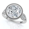 Pompeii3 2 1/5Ct Diamond Luna Lab Created Engagement Ring White, Yellow or Rose Gold - 2 of 4