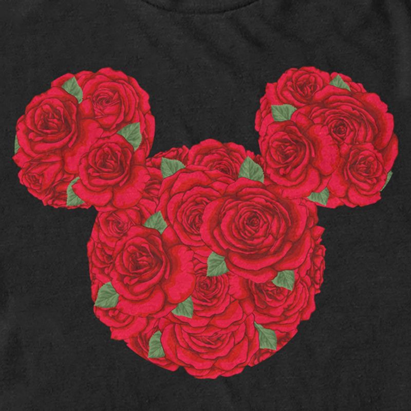 Men's Mickey & Friends Rose Silhouette T-Shirt, 2 of 6