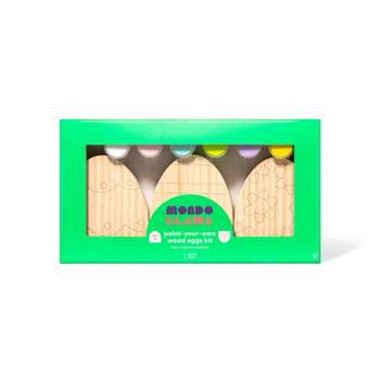 3pk Paint-Your-Own Easter Eggs Wood Kit - Mondo Llama™