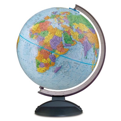 Replogle Globes Traveler 12" Topographical Globe with Accurate World Map - Educational Use & Home Decor